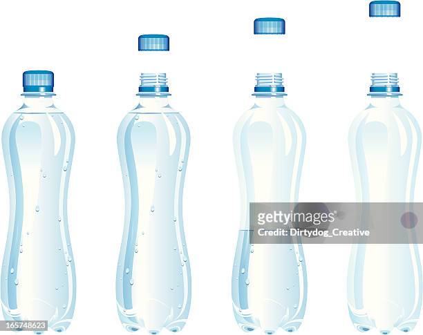 water bottle - plastic stock illustrations