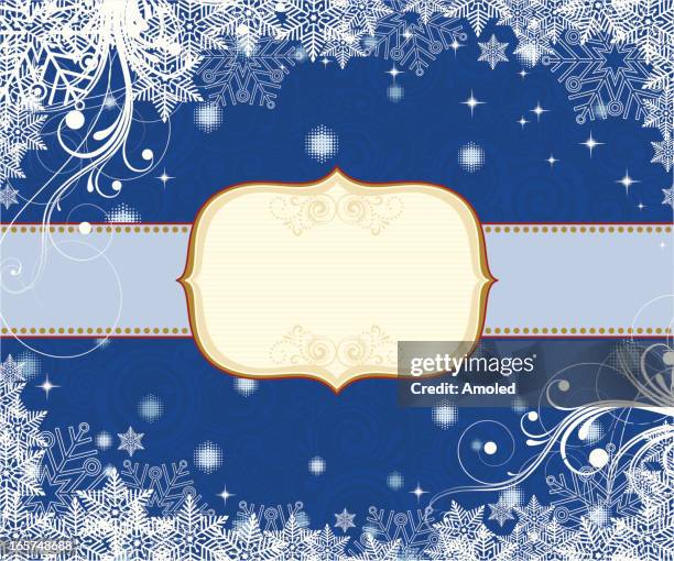 christmas greeting - scroll pattern background stock illustrations