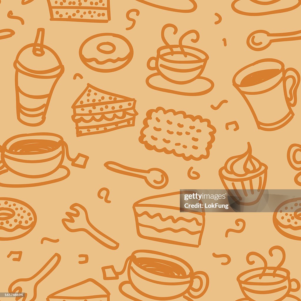 Simple Background Snack Seamless Background Snack High-Res Vector Graphic - Getty Images