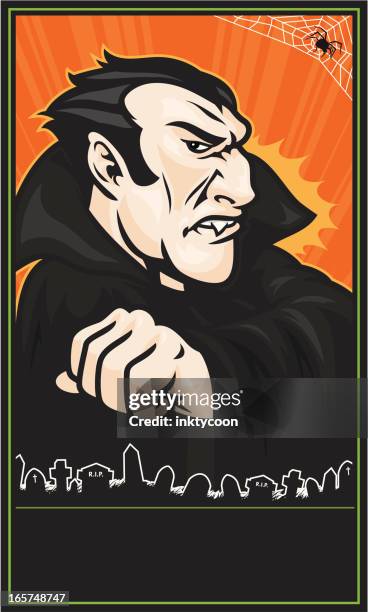 dracula banner - dracula stock illustrations