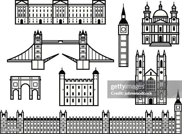 ilustraciones, imágenes clip art, dibujos animados e iconos de stock de la histórica ciudad de london - torre de londres