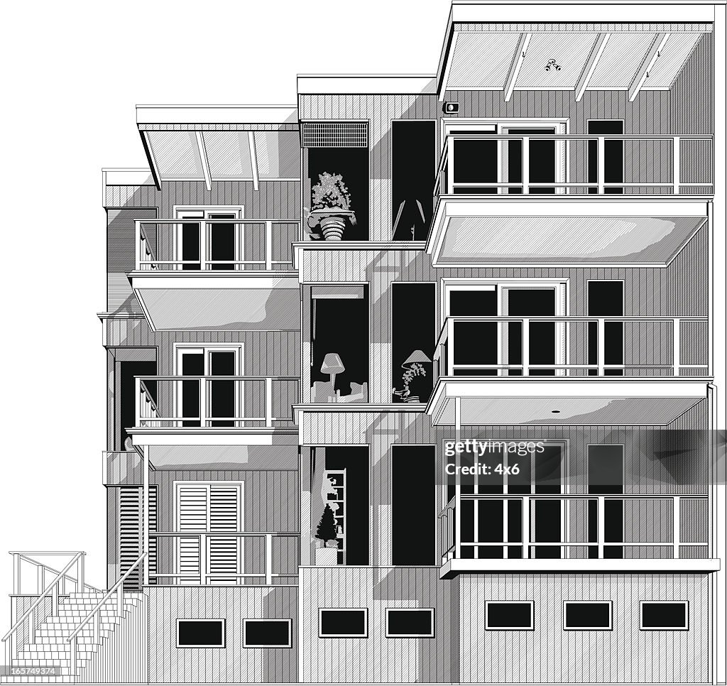 Swanky apartment building