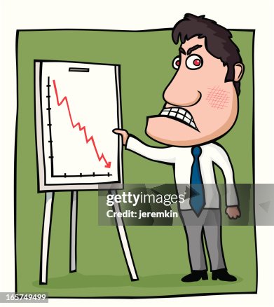 Angry Boss Ruler Angry Boss Line Chart High-Res Vector Graphic - Getty Images