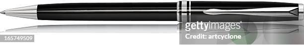 ブラックのペン - ボールペン点のイラスト素材／クリップアート素材／マンガ素材／アイコン素材