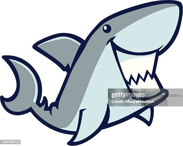 glücklich shark - tail fin stock-grafiken, -clipart, -cartoons und -symbole