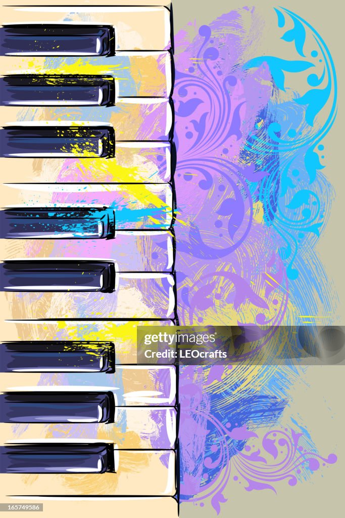 Color Keyboard Vector Colorful Keyboard High-Res Vector Graphic - Getty Images