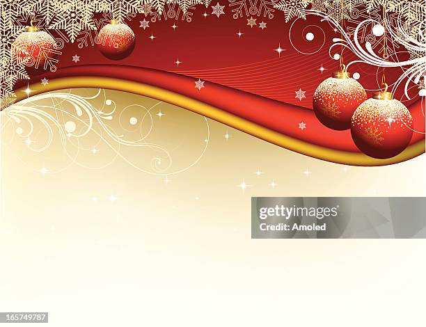 christmas background - scroll background stock illustrations
