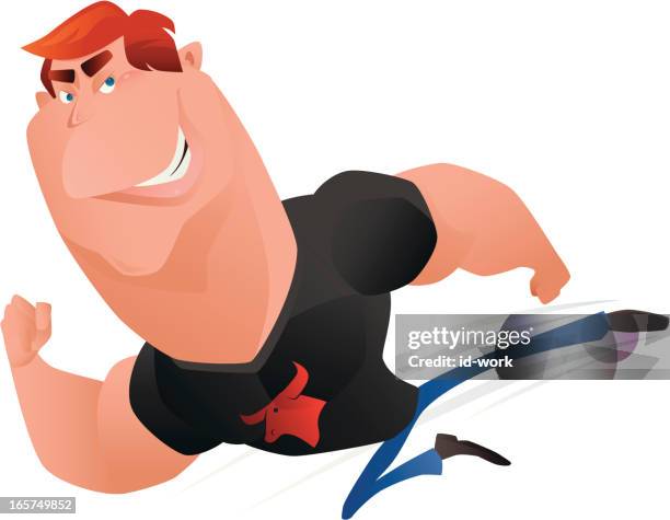 flying side kick - kickboxing stock illustrations