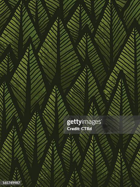 hand drawn forest background - forest stock illustrations