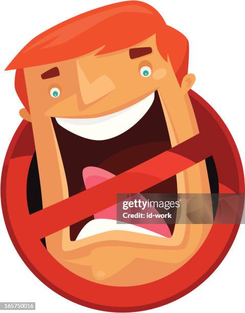 no speaking - business objection stock illustrations