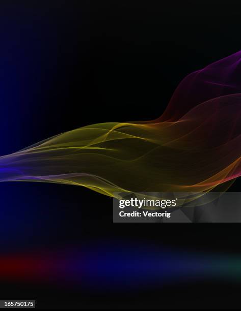 abstract wave background - electromagnetic spectrum stock illustrations