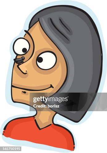 Bug on nose Bug on nose