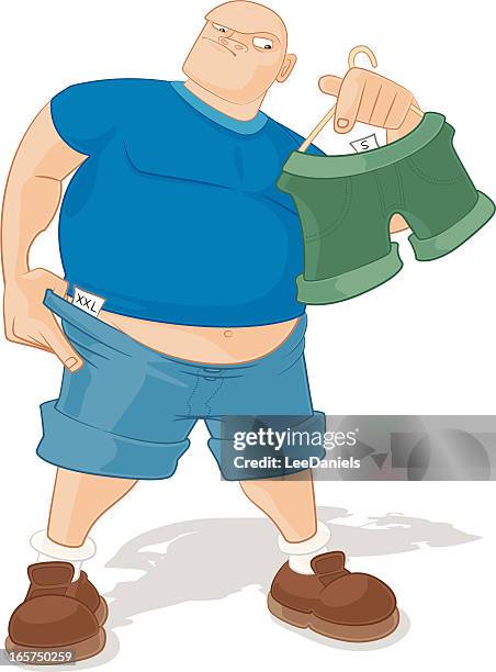 overweight! - too small stock illustrations