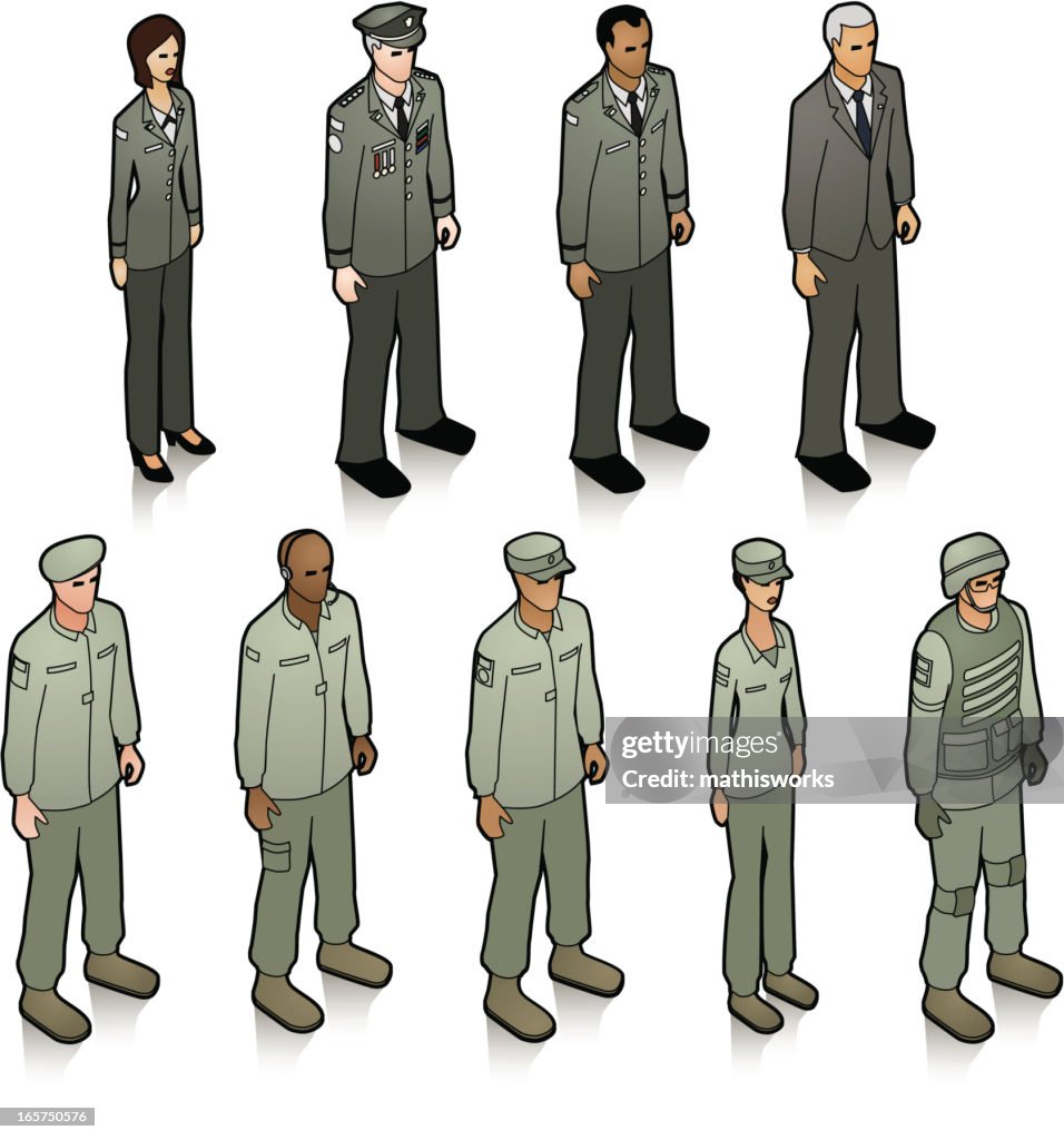 A group of military personnel dressed in uniform