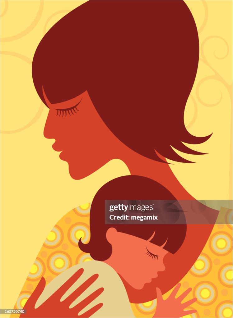 Mother and her baby.
