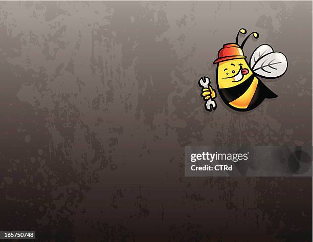 working bee - bee pattern stock illustrations