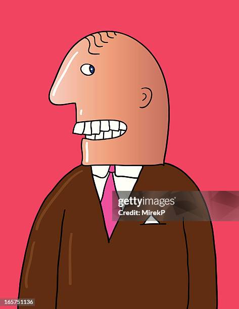 overbite dentist - crooked-teeth-vector stock illustrations