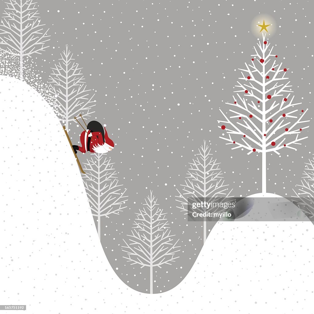 Santa Claus Lieferung Geschenke