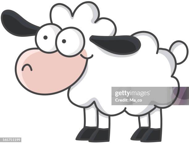 cartoon sheep - sheep stock illustrations