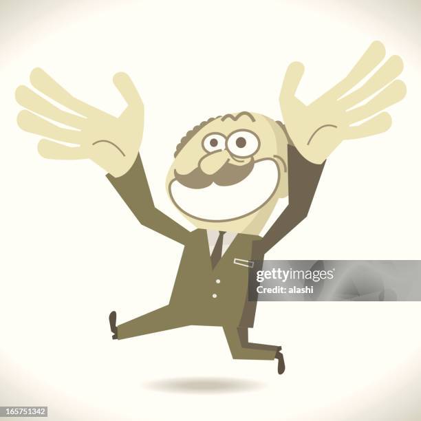 greedy evil boss wanting more - greed stock illustrations