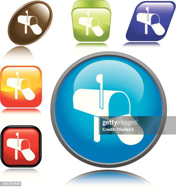 mailbox icon - postman stock illustrations