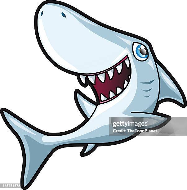 cute vector shark - toy shark stock illustrations