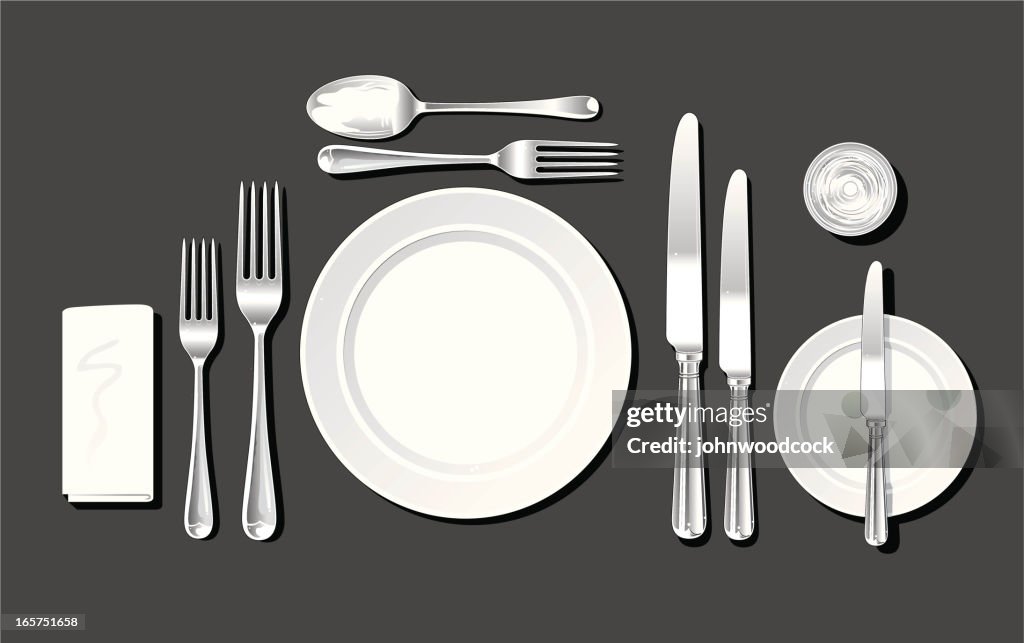 Realistic Place Setting High-Res Vector Graphic - Getty Images