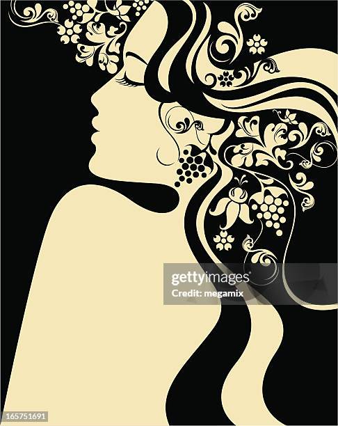 Long Hair Vector Photos and Premium High Res Pictures - Getty Images