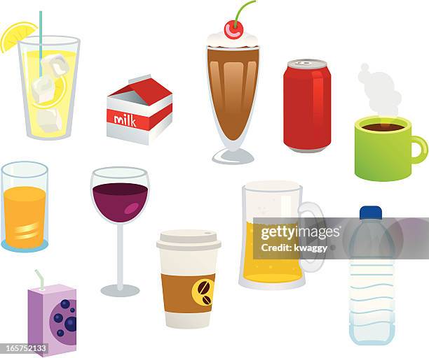 ilustraciones, imágenes clip art, dibujos animados e iconos de stock de bebidas de - sediento