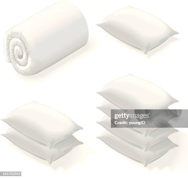 isometric betten - bettdecke stock-grafiken, -clipart, -cartoons und -symbole