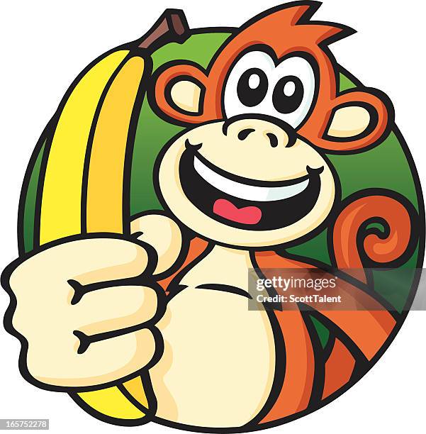 1点の猿 バナナイラスト素材 Getty Images
