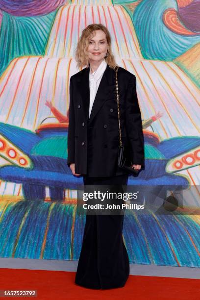 Isabelle Huppert attends a red carpet for the movie "Pet Shop Days" at the 80th Venice International Film Festival on September 03, 2023 in Venice,...