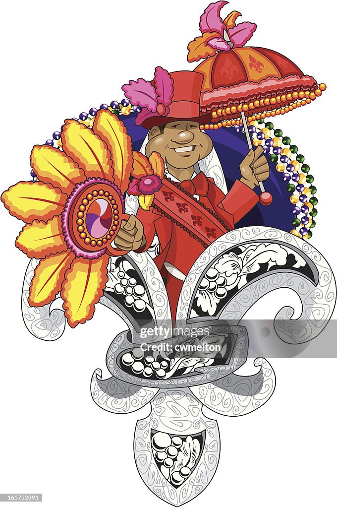 Second Line-Red Grand Marshall