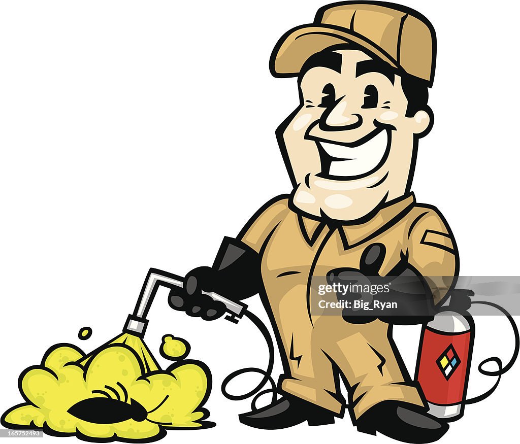 Exterminator Guy High-Res Vector Graphic - Getty Images