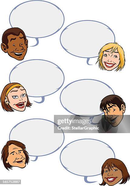 testimonials - welcome different languages stock illustrations