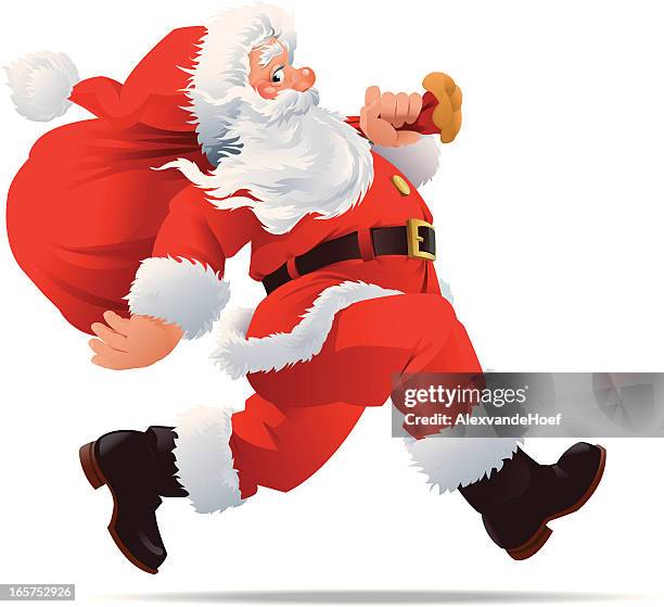 Santa Course Cartoon 2 063 Santa Clip Art High Res Illustrations - Getty Images