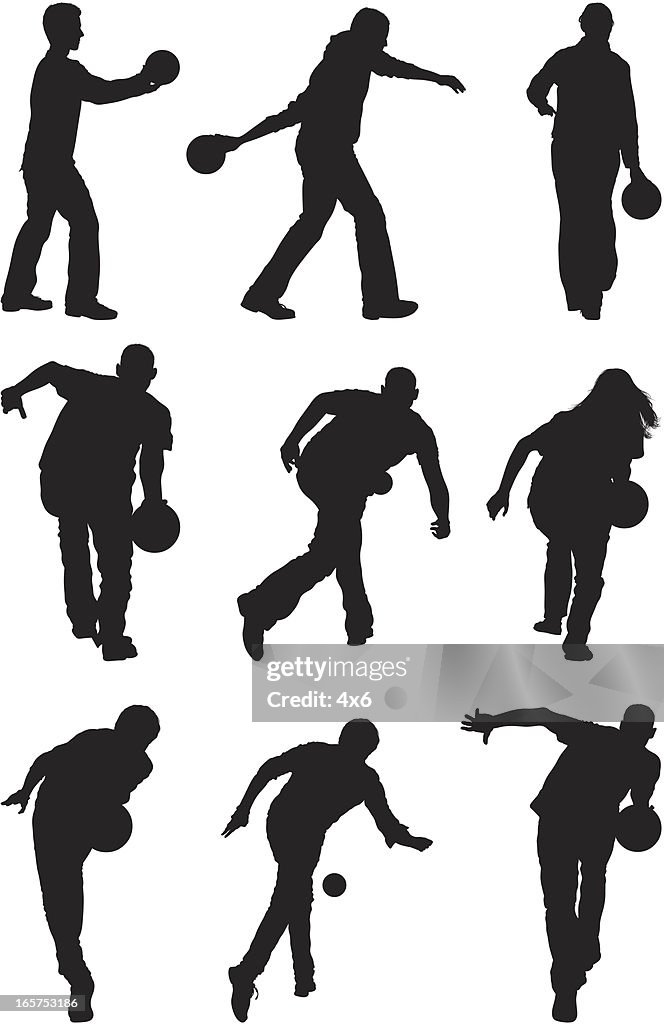 People bowling showing good form