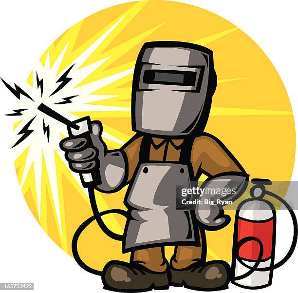 illustrations, cliparts, dessins animés et icônes de soudeur guy - machinist cartoon