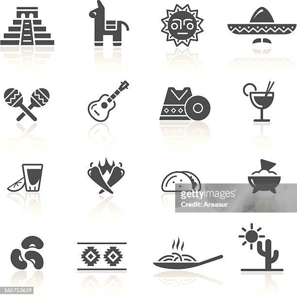 mexikanische kultur & speisen - mexikanischer abstammung stock-grafiken, -clipart, -cartoons und -symbole
