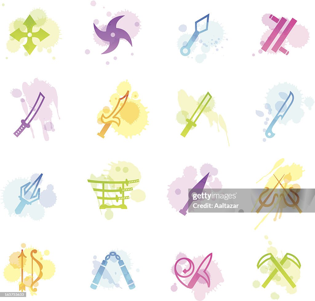 Stains Icons - Japanese Ninja Weapons