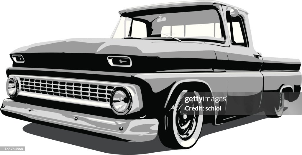 Classic Vector Pickup Truck