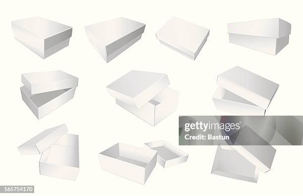 blank boxes - product design stock illustrations