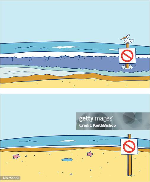 high tide and low levels - low tide stock illustrations