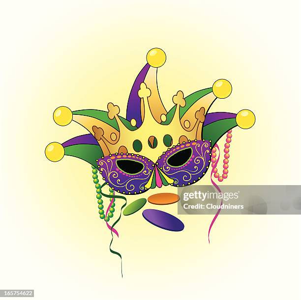 mardi gras carnival mask - fiesta background stock illustrations