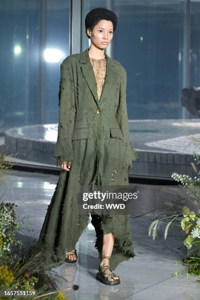 Model on the runway at the Jason Wu Collection Spring 2024 Ready To Wear Fashion Show on September 10, 2023 in New York, New York.