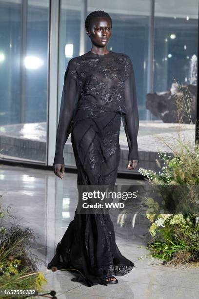 Model on the runway at the Jason Wu Collection Spring 2024 Ready To Wear Fashion Show on September 10, 2023 in New York, New York.