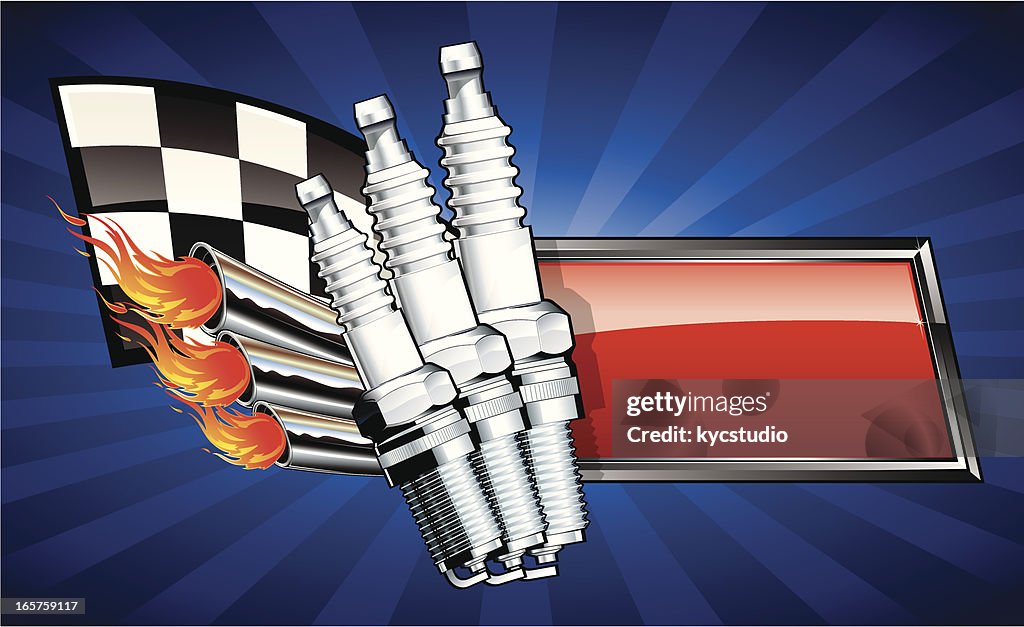 Racing Ignition Banner High-Res Vector Graphic - Getty Images