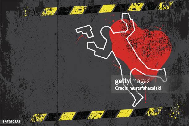 ilustrações de stock, clip art, desenhos animados e ícones de cena do crime graffiti - cena do crime
