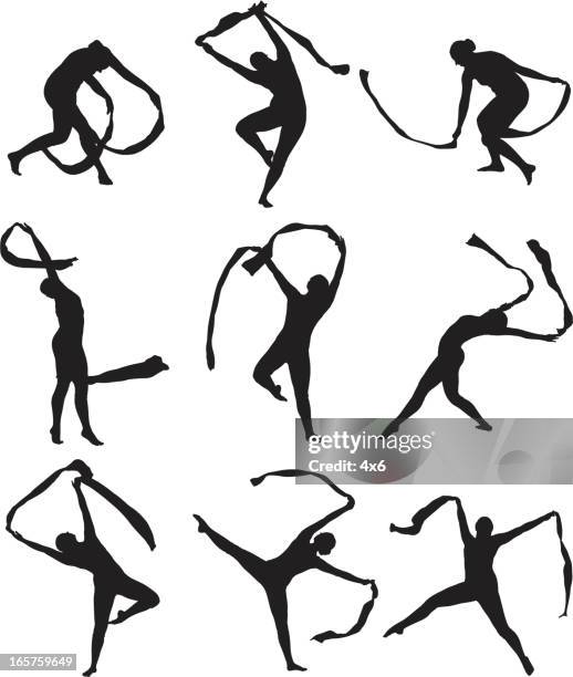 ilustraciones, imágenes clip art, dibujos animados e iconos de stock de bailarina de baile de carrera profesional - contortionist