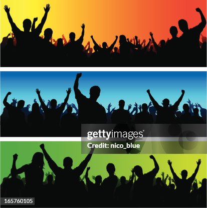 Cheering crowd Cheering crowd